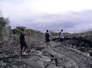ハワイ島の溶岩 カラパナの秘境 神々の島 ハワイ島たより